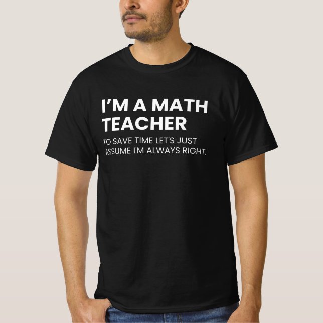 T-shirt Professeur de mathématiques Drôle Professeur Drôle (Devant)