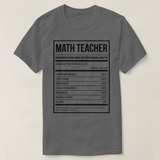 T-shirt Professeur de mathématiques Funny Mathématiques Nu (Design devant)