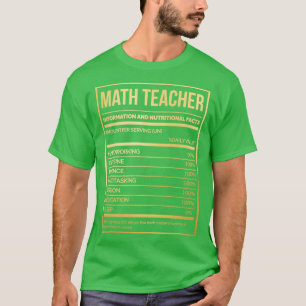 T-shirt Professeur de mathématiques Funny Mathématiques Nu