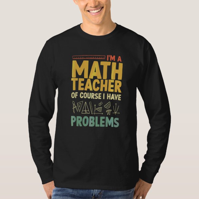 T-shirt Professeur de mathématiques Hommes Femmes Statisti (Devant)