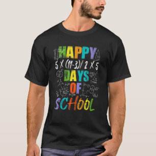T-shirt Professeur de mathématiques Joyeux 100ème Jour d'é