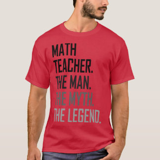 T-shirt Professeur de mathématiques la profession de l'hom