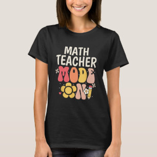 T-shirt Professeur de mathématiques retour à l'école Mode