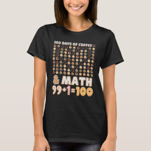 T-shirt Professeur De Maths 100ème Jour D'Équations Scolai