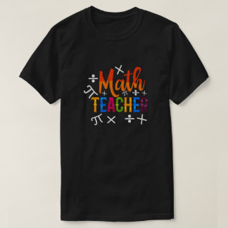 T-shirt Professeur De Maths De Retour À L'École