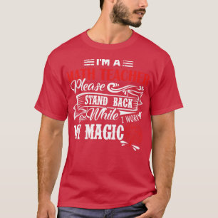 T-shirt Professeur De Maths Je Suis Enseignant De Maths S'