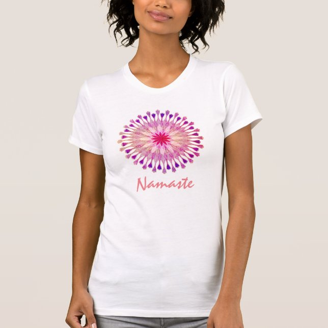 T-shirt Professeur de méditation de yoga de fleur de Lotus (Devant)
