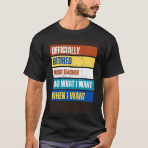 T-shirt Professeur de musique à la retraite Musique à la r