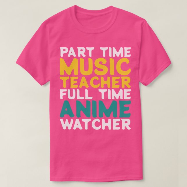 T-shirt Professeur de musique à temps partiel Observateur  (Design devant)