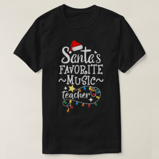 T-shirt Professeur de musique préféré du Père Noël Art