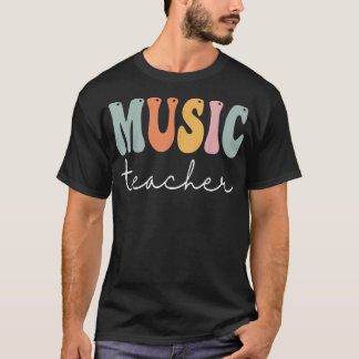 T-shirt Professeur de musique Retro Super Vintage Joyeux P