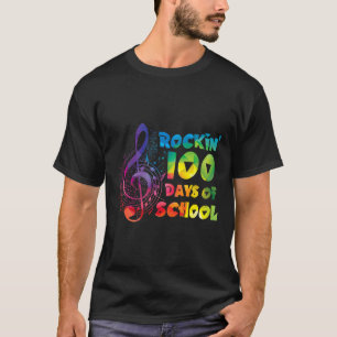 T-shirt Professeur De Musique - rockin 100 Jours De Musiqu