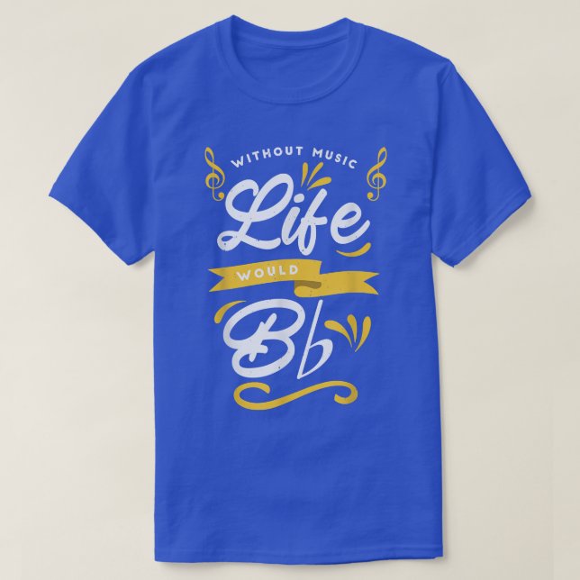 T-shirt Professeur de musique - Sans la vie musicale (Design devant)