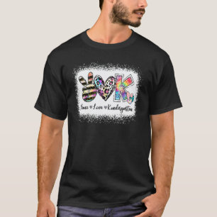 T-shirt Professeur de niveau Paix Amour Équipe de maternel