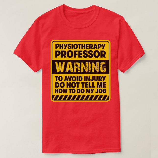 T-shirt Professeur de physiothérapie2 (Design devant)