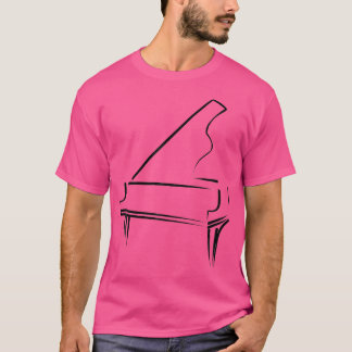 T-shirt Professeur de piano de musicien de clavier ou de p