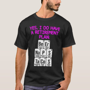 T-shirt Professeur de sciences à la retraite à l'école de