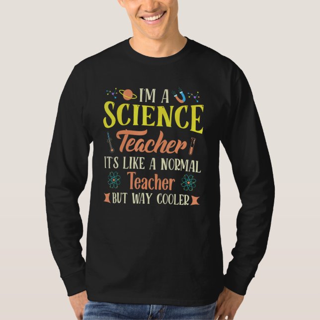 T-shirt Professeur De Sciences Comme Un Enseignant Normal  (Devant)