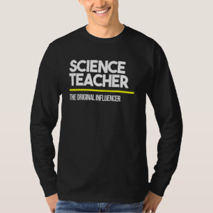 T-shirt Professeur de sciences Influent original Moyen Hig