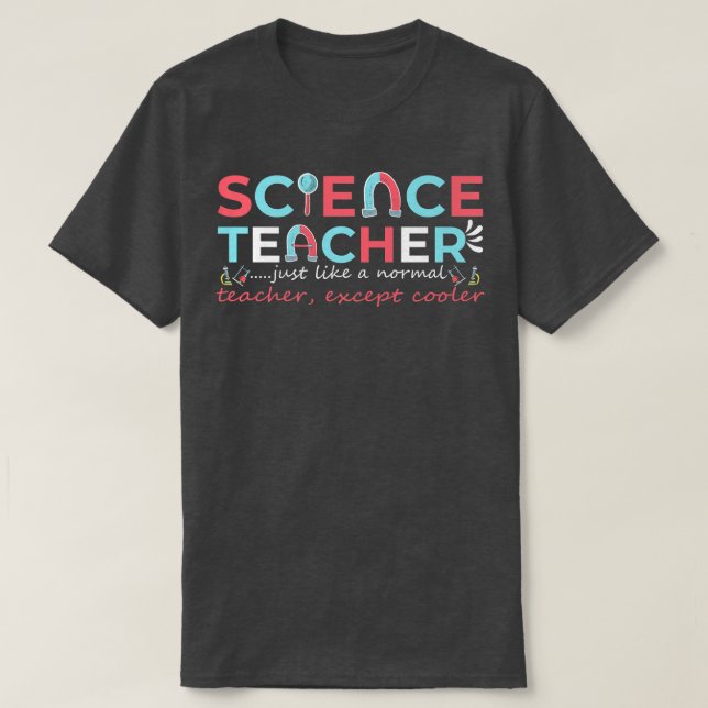 T-shirt Professeur de sciences Plus Glacière Funny Enseign (Design devant)