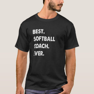 T-shirt Professeur de softball entraîneur meilleur entraîn
