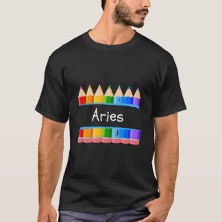 T-shirt Professeur d'école Nom de l'élève Aries Kindergen 