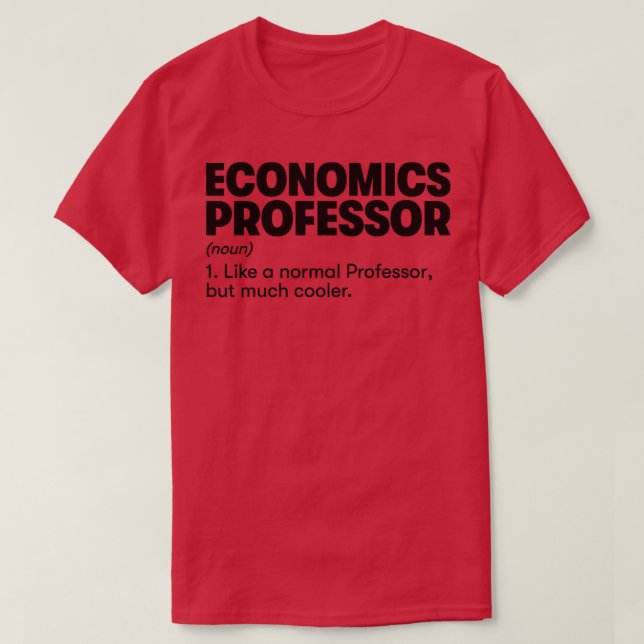 T-shirt Professeur d'économie (Design devant)