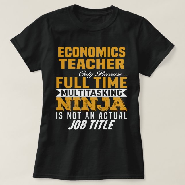 T-shirt Professeur d'économie (Design devant)