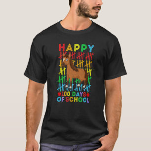 T-shirt Professeur d'équitation élève Heureux 100 Jours d'