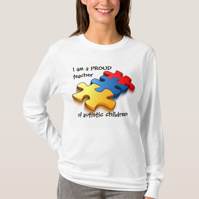 T-shirt Professeur des enfants autistes (Devant)