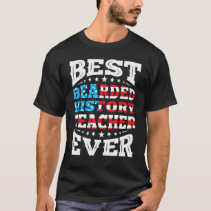 T-shirt Professeur d'histoire barbu 4 juillet quatrième Ét