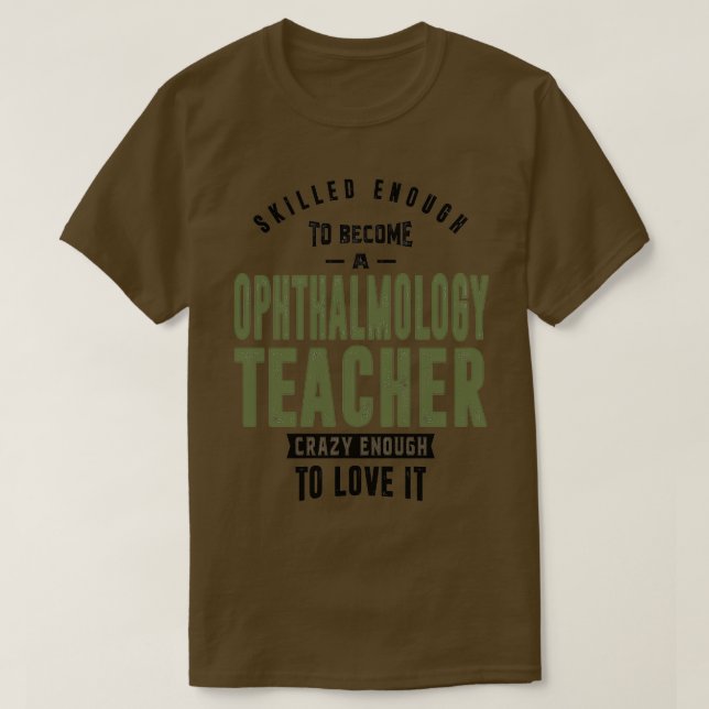 T-shirt Professeur d'ophtalmologie 1 (Design devant)