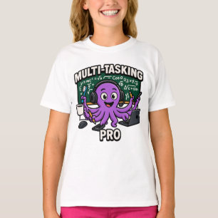 T-shirt Professeur en salle de classe Octopus multitâche