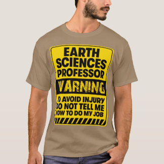 T-shirt Professeur en sciences de la Terre2