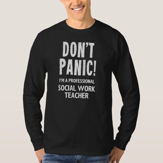 T-shirt Professeur en travail social (Devant)
