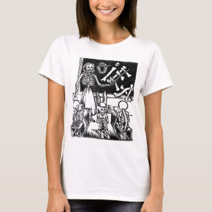 T-shirt Professeur et étudiants squelettiques "jour du