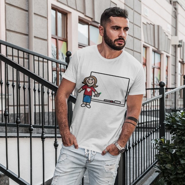 T-shirt Professeur Et Tableau Blanc (Créateur téléchargé)