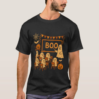 T-shirt Professeur fantôme d'Halloween enseignant Boo à un