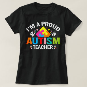 T-shirt Professeur fier d'élèves autistes