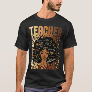 T-shirt Professeur Fière Femmes Noires Afro Africaines His