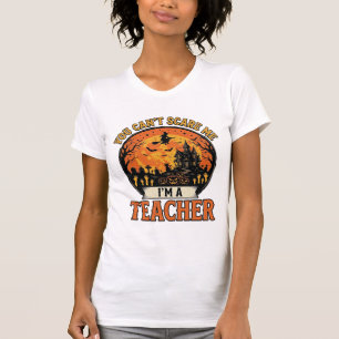 T-shirt Professeur Halloween Vintage Drôle École Sombre De