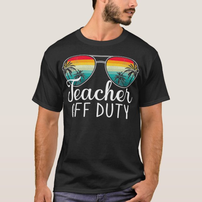 T-shirt Professeur Hors Service Lunettes de soleil Palm Tr (Devant)