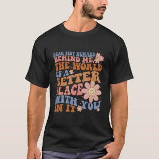 T-shirt Professeur Inspire Cher Petit Hus Derrière Moi Dos