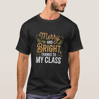 T-shirt Professeur Joyeux Et Lumineux Grâce À Mon Premier