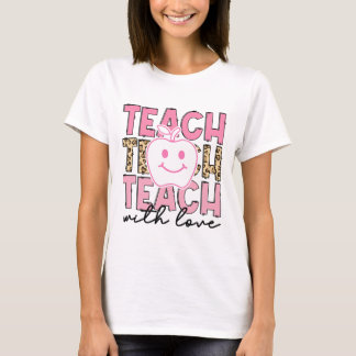 T-shirt Professeur léopard Appréciation Enseigner avec amo
