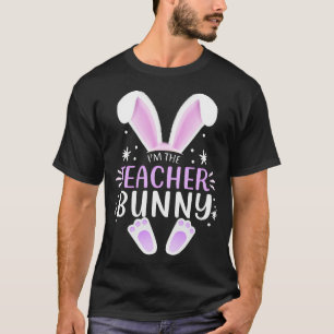 T-shirt Professeur Pâques jumelé Famille Fête Bunny Face C