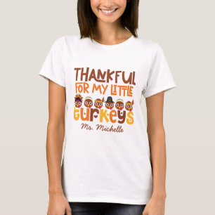 T-shirt Professeur personnalisé de Thanksgiving