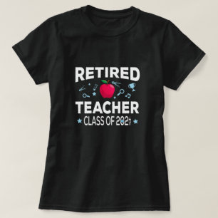 T-shirt Professeur Retraité De 2021 Formation Retraite