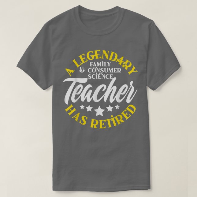 T-shirt Professeur Retraité en sciences de la famille et d (Design devant)