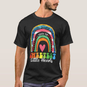 T-shirt Professeur Valentines Jour Enseignant Rainbow Swee